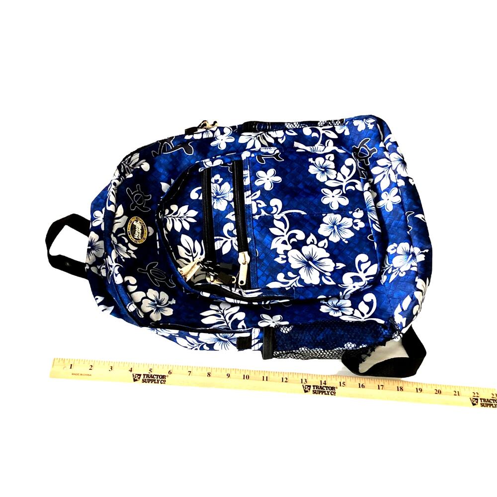 Hawaii Spirit Large Backpack Wide Outside Pockets 6-8" Side Width - Picture 8 of 8